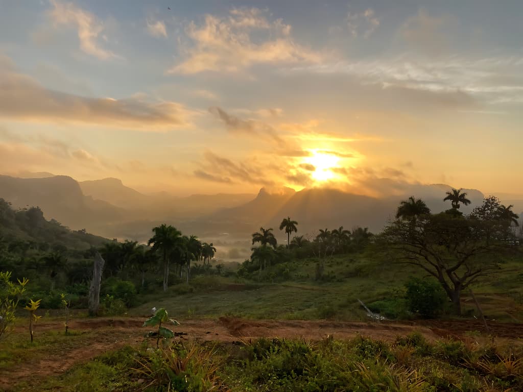 Habitación principal con vista al Valle de Viñales